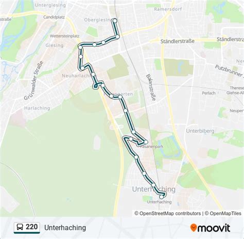 fahrplan bus 220 unterhaching.